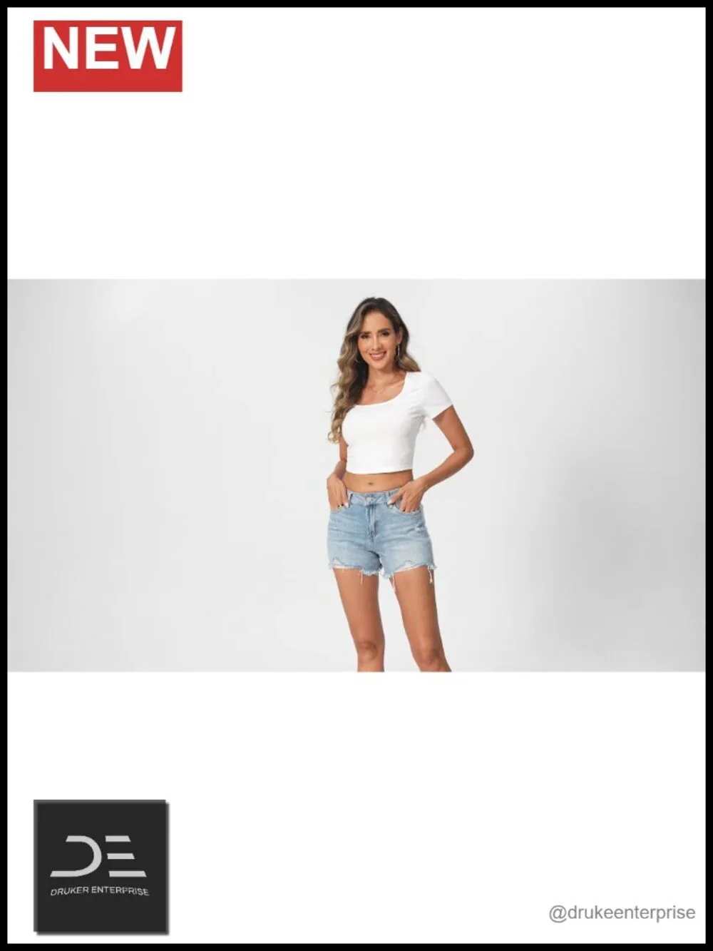 Mid Rise Stretchy Cut Off Denim Shorts Distressed Ripped Jean Shorts